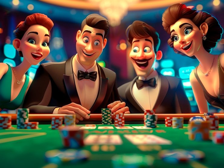 Studio permainan live dealer dengan dealer profesional
